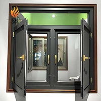 Ventana Abatible Fija de Aluminio con Aislamiento Térmico y a Prueba de Agua, Moderna, para Cocina, con Función Insonorizante y Certificación Energy Star