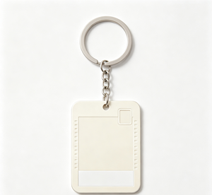 Transparent Acrylic Photo Keychain Rectangular Snap-in Key Ring Custom <b>Picture</b> Frame Pendant - Product Image 1