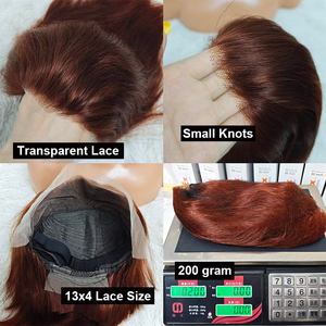 Promoción de $35, Pelucas Bob Completas y Voluminosas de 200 Gramos, 10 Pulgadas, Color Negro Natural, Pelucas de Cabello Humano Liso 10A # 33, Color Marrón - Product Image 6