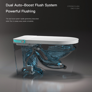 <span class=keywords><strong>WC</strong></span> intelligent électrique autonettoyant avec écran LED, chasse d'eau automatique, en céramique, écologique, pour salle de bain, vente en gros OEM ODM - Product Image 4