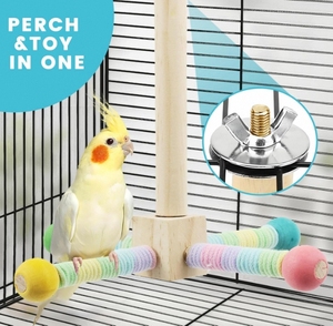 ของเล่นสำหรับสัตว์เลี้ยงแบบโต้ตอบและเคลื่อนไหวได้สำหรับนกแก้วธรรมชาติกิจกรรมแกว่งเชือกของเล่นแบบสะพานนกปีนเขา - Product Image 6