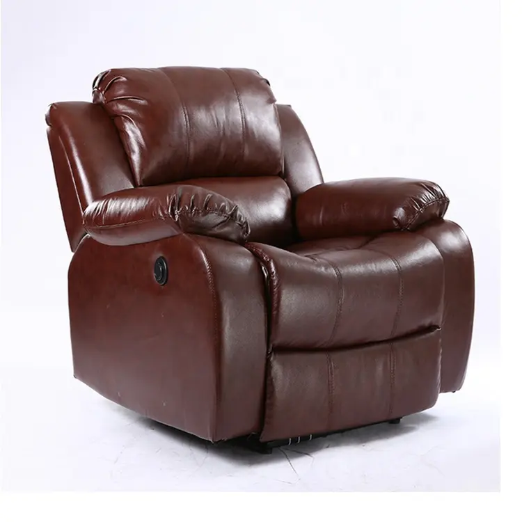 Ghế Đơn Hướng Dẫn Sử Dụng PU Leather Power Recliner Sofa Bộ Ghế Với 8 Điểm Massage