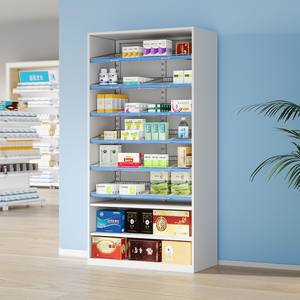 Étagère à <span class=keywords><strong>pharmacie</strong></span> en acier 2 étagères fixes et unité à 6 niveaux <span class=keywords><strong>avec</strong></span> 12 plateaux coulissants Clinique hospitalière Infirmerie <span class=keywords><strong>Pharmacie</strong></span> <span class=keywords><strong>Armoire</strong></span> à <span class=keywords><strong>pharmacie</strong></span> - Product Image 3