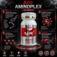 Marque privée |   Comprimés Racing Rooster Aminoplex 100 unités – Booster d'acides aminés haute puissance, soutien immunitaire riche en protéines, anti-fatigue