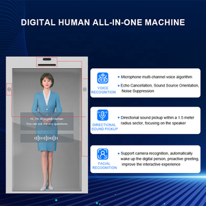 Kiosco interactivo alimentado por <span class=keywords><strong>Al</strong></span> Caja de exhibición transparente de 65 pulgadas Pantalla táctil LCD Multimodal 3D Tienda minorista Educación - Product Image 3