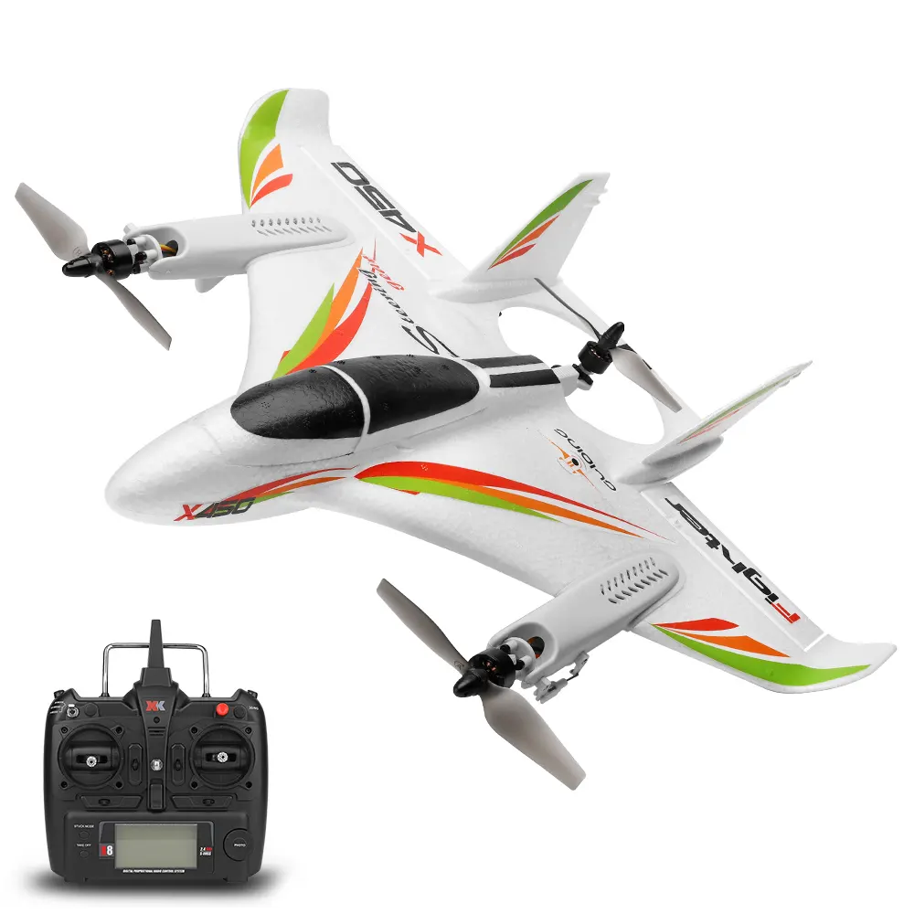Zhiqu Toys X450 Bürstenloses Vtol RC Flugzeug RC segel flugzeug Starr flügel flugzeug 2.4G 6CH 3D/6G Hubschrauber Vertikale Avion Fernbedienung