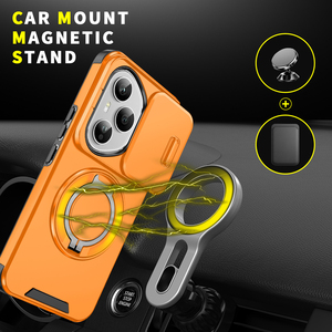 <span class=keywords><strong>Funda</strong></span> Magnética Antigolpes para Teléfono Móvil con Diseño de Armadura Azlefo, TPU+PC, Soporte Metálico Giratorio de 360 Grados para Honor 400, 400Pro, 400Lite, X9c - Product Image 6