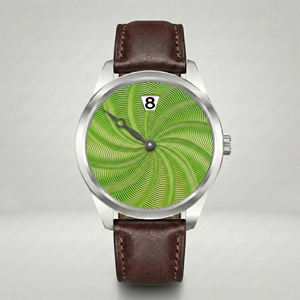 นาฬิกาข้อมือผู้ชาย ดีไซน์เรียบง่าย หน้าปัดลายกิโยเช่ ตัวเรือนสแตนเลส กระจกแซฟไฟร์  ระบบอัตโนมัติ  กลไกจั๊มพ์อัพ  ปรับแต่งได้ - Product Image 1