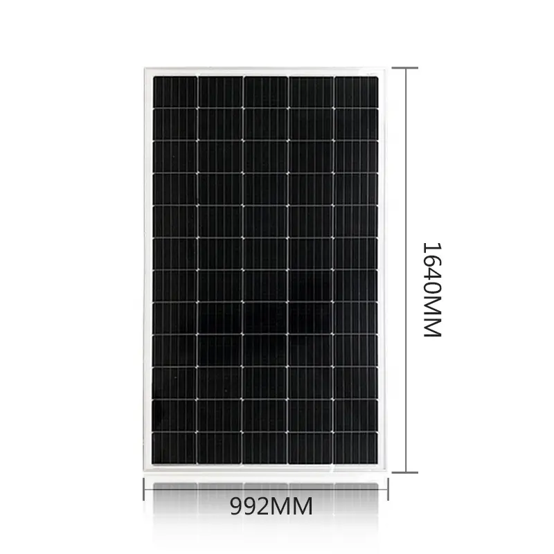 Fabriek Groothandel Half-Bifaciale Hoge Efficiëntie Poly Zonnepaneel 100W 150W 250W 300W Solar Pv Module Voor Zonne-Energie Systeem