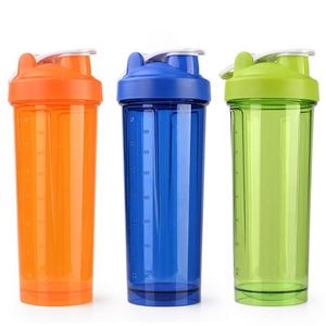 Wholesale Customized GYM Shake Drink Water <b>Bottle</b> clear Transparent Plastic <b>Protein</b> Shaker <b>Bottle</b> - Product Image 1