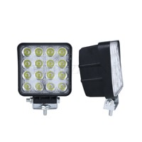 GOODZOOM, 4 pulgadas, 24V, luz de trabajo Led cuadrada, Lámpara de trabajo, faro LED, faro delantero de conducción para coche, camión, remolque todoterreno, 29W
