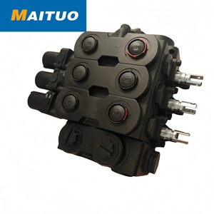 วาล์วไฮดรอลิกแบบหลายทาง Maituo V20 ผลิตจากเหล็กหล่อ ประกอบแบบอินทิเกรต เชื่อมต่อแบบเกลียว สำหรับเครื่องจักรก่อสร้าง - Product Image 1