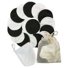 Tampons démaquillants réutilisables, pièces (Pack de 20) avec un sac à linge <span class=keywords><strong>lavable</strong></span>, tampons en coton de bambou, écologiques, réutilisables - Product Image 5