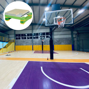 Terrain de basket résilient terrain de sport couleur bois terrain de sport sol en érable - Product Image 4