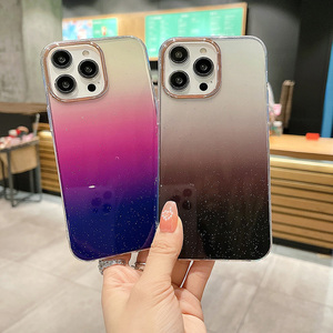 Funda de teléfono a prueba de golpes con purpurina, funda de teléfono a la moda con brillo suave para <span class=keywords><strong>iPhone</strong></span> 15 <span class=keywords><strong>14</strong></span> <span class=keywords><strong>13</strong></span> 12 11X8 7 Pro Max - Product Image 4