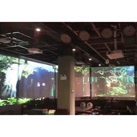 Écran de scène motorisé gris à effet holographique 3D en maille holographique pour projecteur
