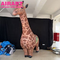 Costume de girafe gonflable décoratif d'extérieur