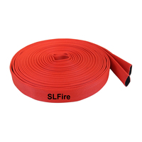 Tuyau d'incendie haute résistance, revêtement rouge, 25 bars, 1,5 pouce, 30 m, doublure EPDM pour la protection incendie