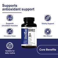 60 Capsules Complexe NAD+ pour Hommes L-Arginine L-Citrulline Curcuma Soutien Vitalité Équilibre Masculin Santé Naturelle Approvisionnement Direct Usine