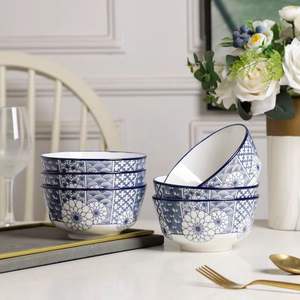 Vaisselle en céramique de ménage modèle classique 7 pouces bol de style européen adapté à la soupe de service en famille vente en gros en stock - Product Image 6