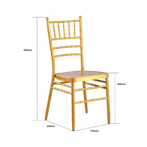 Sillas Chiavari Metálicas Apilables para Banquetes, Bodas, Fiestas y Eventos - Product Image 2
