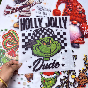 Custom 3d Prints Iron-on Logo Sticker <strong>Transfers</strong> Embroidery Patch Label Dtf Heat <strong>Transfer</strong> Printing for Garments - Product Image 4