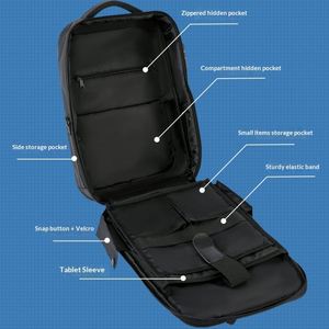 Sac à dos unisexe imperméable et respirant en polyester durable avec chargement USB et coque rigide pour ordinateur portable, idéal pour les voyages transfrontaliers - Product Image 4
