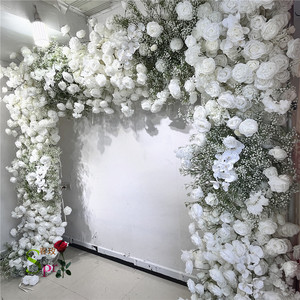 Arco Floreale SPR per Matrimoni e Fidanzamenti, Sfondo con <span class=keywords><strong>Rose</strong></span> e Fiori Artificiali Baby's Breath per Decorazioni - Product Image 5
