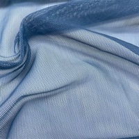 Tissu en maille extensible uni ultra-fin respirant 20D 60GSM pour vêtements de sport, hauts, chemisiers et robes pour femmes, design personnalisé