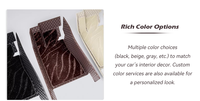 Alfombrillas de Cuero para Auto, Antideslizantes e Impermeables, Juego Completo, Ajuste Personalizado para Elantra Ranger, 3 Piezas, Protección y Limpieza