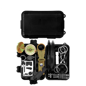 Negro Naranja Caja verde Bolsillo multifuncional Supervivencia Desastres naturales Kits Juego de supervivencia de emergencia Viaje Camping - Product Image 1