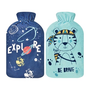 2l Fleece sicher lange Zeit Erwärmung vielfältige Gummi Heißwasser beutel Wärm flasche günstigen Preis Abdeckung - Product Image 4
