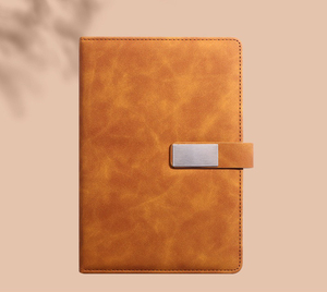 IStapromo Gifts Custom Logo School & Business Notebook Set Wired Glue Bound PU Leather Cover <b>Notepad</b> Gift for Students - Product Image 3