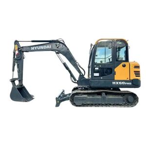 Excavatrice Hyundai HX60 Pro Edition 6 tonnes, débit hydraulique amélioré, moteur diesel Yanmar Stage V, pelle compacte de qualité professionnelle - Product Image 1