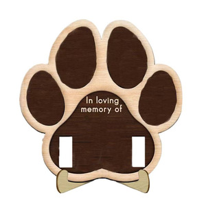 Ornements en bois, albums de souvenirs pour animaux de compagnie, supports de table pour salon et chambre, supports pour colliers de chat et de chien, décorations en bois massif. - Product Image 5