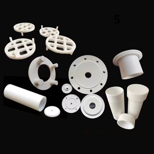 Piezas Mecanizadas de Plástico Aislante Resistentes al Desgaste de Precisión, Piezas Industriales No Estándar de <span class=keywords><strong>PTFE</strong></span> con Formas Especiales - Product Image 1