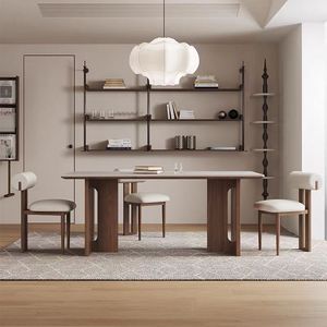 Su misura retrò pietra di roccia <span class=keywords><strong>tavolo</strong></span> Design <span class=keywords><strong>rettangolare</strong></span> 6 persona in legno massello <span class=keywords><strong>tavolo</strong></span> da pranzo <span class=keywords><strong>per</strong></span> sala da pranzo o cucina - Product Image 3