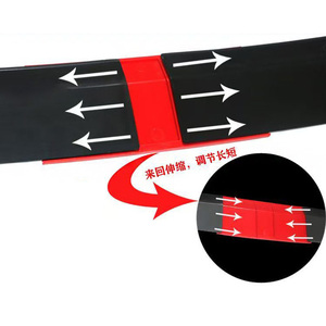 Three Section Universal Rear Spoiler Adjustable Length ABS <b>Material</b> Adhesive Installation Luggage Spoiler Rear Wing - Product Image 4