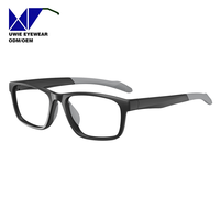 Lunettes optiques rectangulaires TR90 sur mesure OEM, taille 55-16-145, vision haute définition pour adultes unisexes, usine de lunettes