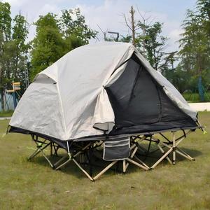 Tente de camping extérieure améliorée à double couche, surélevée, pour deux personnes, type <span class=keywords><strong>Hubba</strong></span> (lit de camp non inclus) - Product Image 3