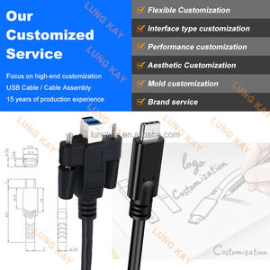 Cable USB 3.0 B Mela a Tipo-C de 1m/2m/3m con Bloqueo UNG KAY, Transferencia de Datos de 5Gbps, Conexión Segura con Tornillo para Cámara/Dispositivo Industrial - Product Image 3