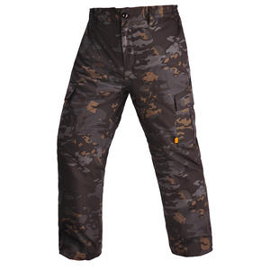 Мужские уличные тактические брюки с красным пламенем, камуфляжные теплые однотонные штаны с флисовой подкладкой, теплоотражающие хлопковые Холодостойкие - Product Image 5