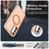 Étui pour Samsung Galaxy M15 M35 M55 5G M14 4G M05 Étui de téléphone à chargement sans fil magnétique pour Samsung F55 F15 F14 5G Coque arrière