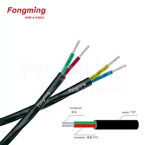 Cable de cubierta de pvc aislado, 105C, 300V, UL21877, Multi ETFE