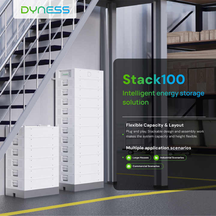 Dyness Stack100 High Voltage Battery Storage - 15kwh to 76kwh