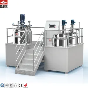 Fixe 500L2000liter mélangeur machines cosmétiques Réacteurs cosmétique lotion crème mélangeur homogénéisateur