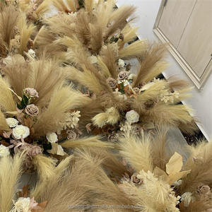 QSLH-CF226 Sfera di Fiori Artificiali Personalizzata in Erba della Pampa, <span class=keywords><strong>Centrotavola</strong></span> per Matrimoni, Sfera di Fiori di Rosa per Decorazioni da Tavolo Nuziali - Product Image 6