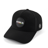 Cappello Oxford a 5 Pannelli Hanway Personalizzabile, 100% Poliestere, Traspirante, Impermeabile, con Logo in PVC, Stampa Leopardata