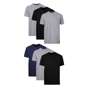 T-shirt de sport pour homme de qualité supérieure, col rond, logo imprimé, tissu tricoté respirant anti-rides, manches courtes, coupe classique - Product Image 1