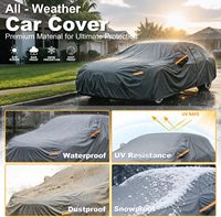 Housse de voiture en vinyle imperméable 16 couches, résistante, avec protection UV à 100 %, adaptée à toutes les saisons, universelle pour berlines et modèles de luxe